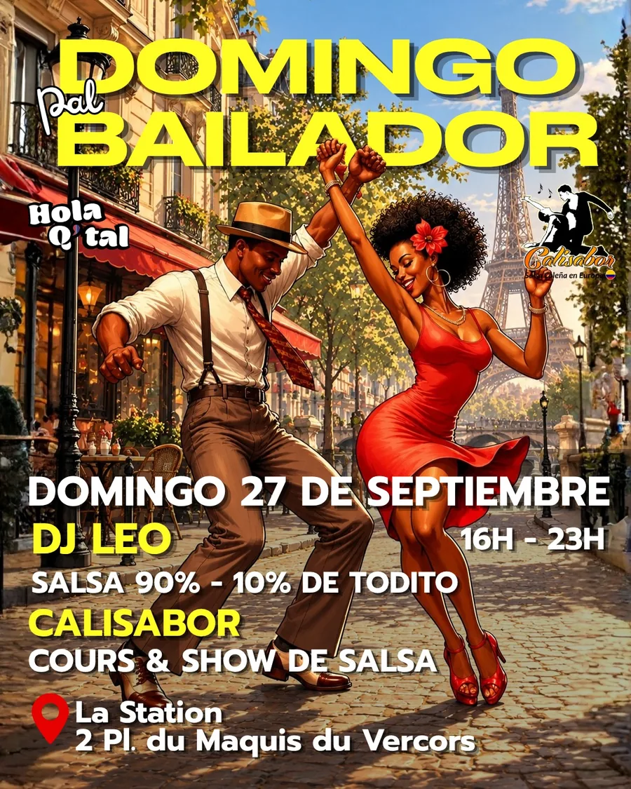 Affiche du Domingo pal bailador du 27 septembre 2026 &agrave; La Station, Paris 20e