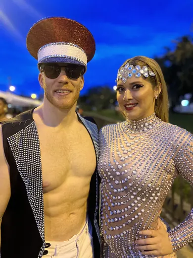 Salsódromo de la Feria de Cali, 2023 : un couple, de nuit